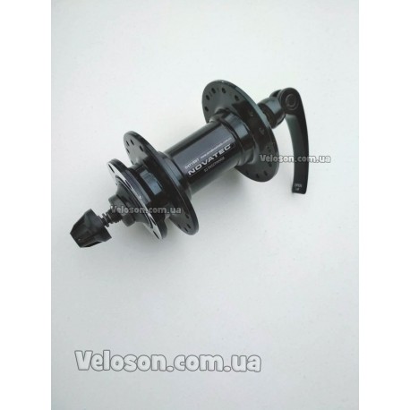 Втулка передняя 32H на пром. подшипниках NOVATEC D471SBT  алюминиевая под диск