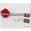Фонарь габаритный задний (круглый) BC-TL5402B красный/белый LED, USB