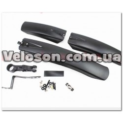 Щитки пластмассовые 24 - 26" MTB, черные LY-3302 FENDER